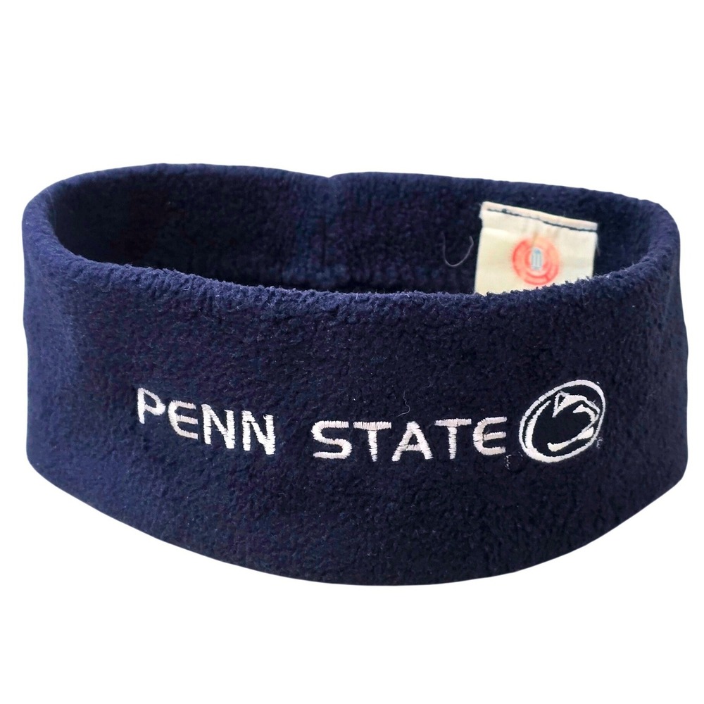 Vintage Penn State‎ Nittany Lions Unisex Fleece EAR WARMER Headband Navy